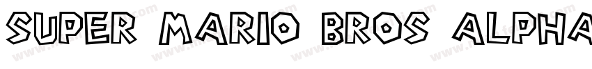 Super Mario Bros Alphabet字体转换